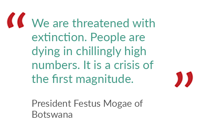 Botswana's President Festus Mogae quote