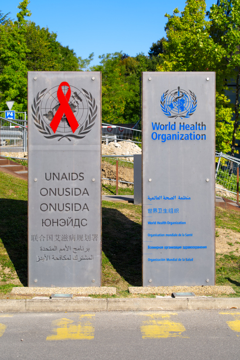 UNAIDS headquarters sign